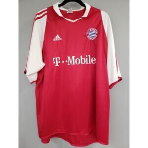 Adidas‎ Climalite Red 2003 FC Bayern Munchen Polyester Soccer Jersey Adult XXL